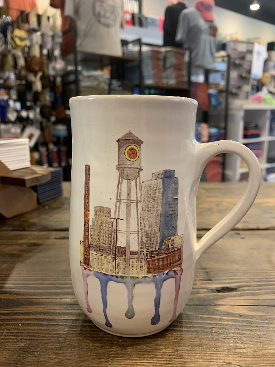 Lucky Tower Pottery Mug
