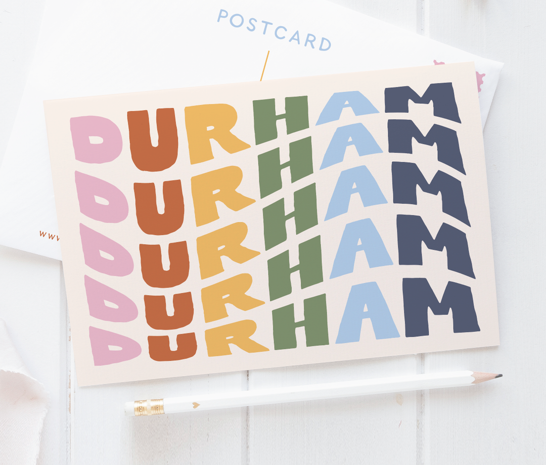 Durham Rainbow Postcard