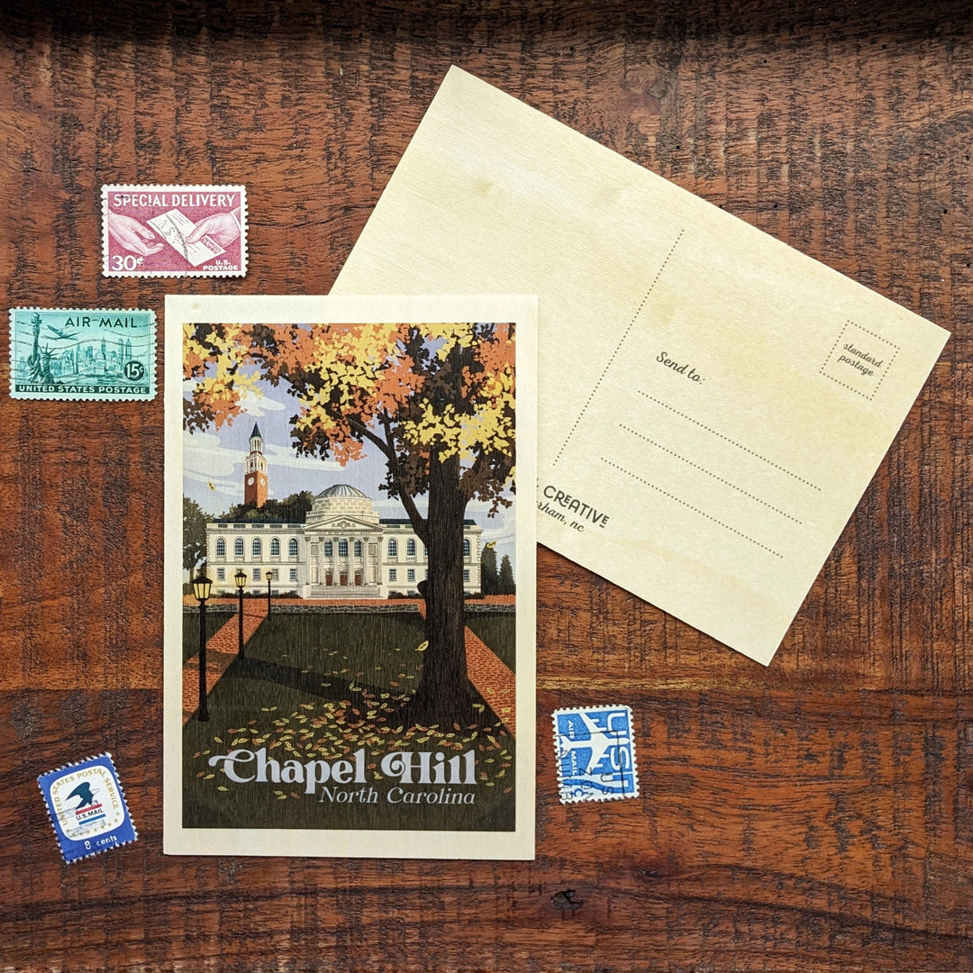 Chapel Hill Wooden Postcard