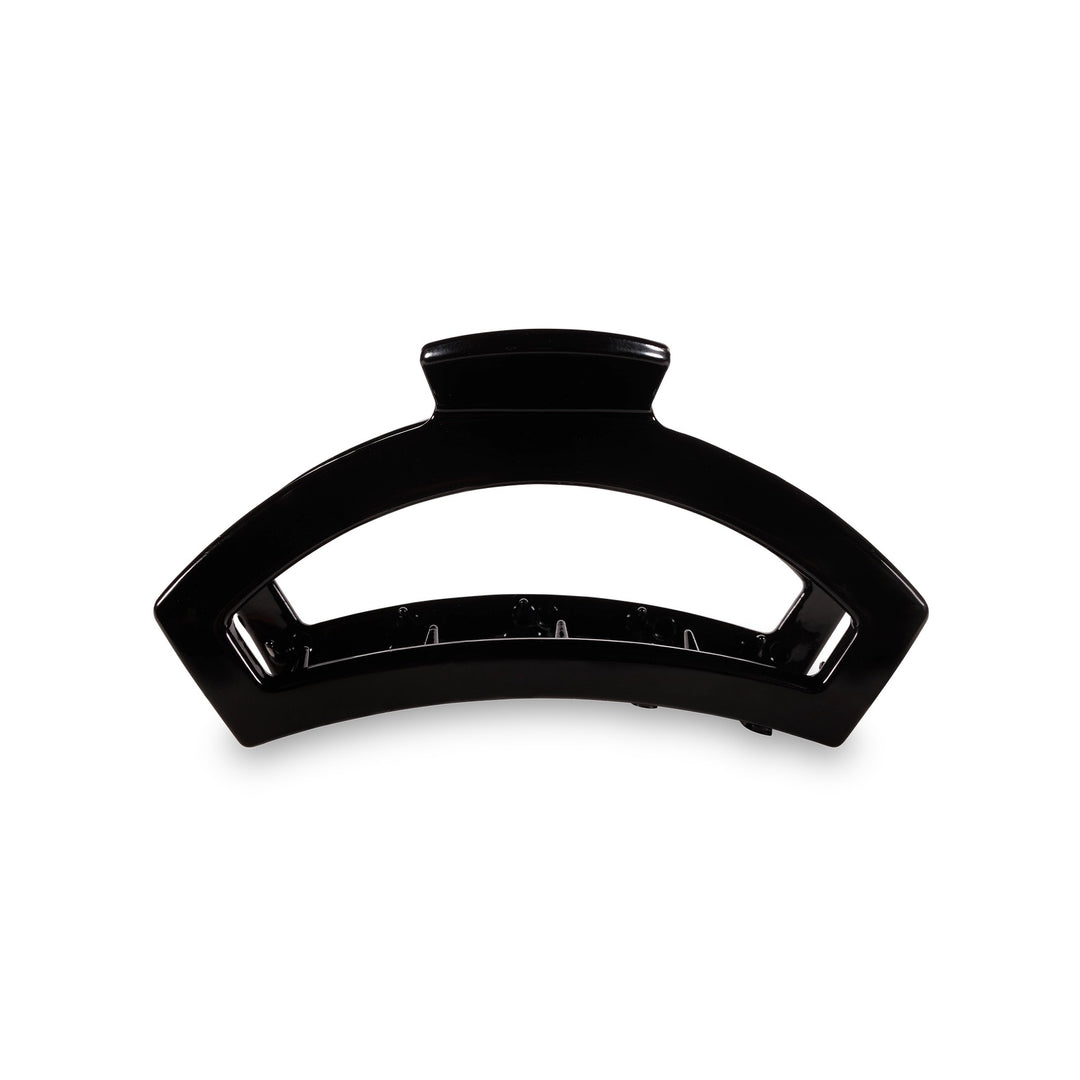 Open Jet Black Large Hair Clip