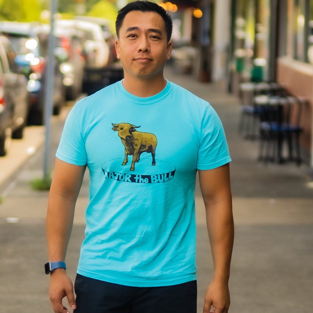 Major the Bull T-Shirt #58 (Aqua)