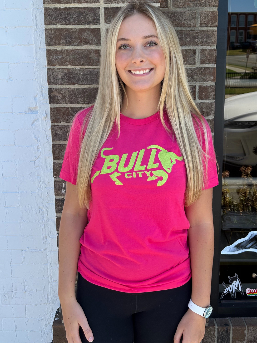 Bullcity Bull T-Shirt #107 (Fuchsia)