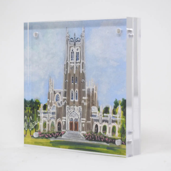 Duke Chapel Acrylic Block