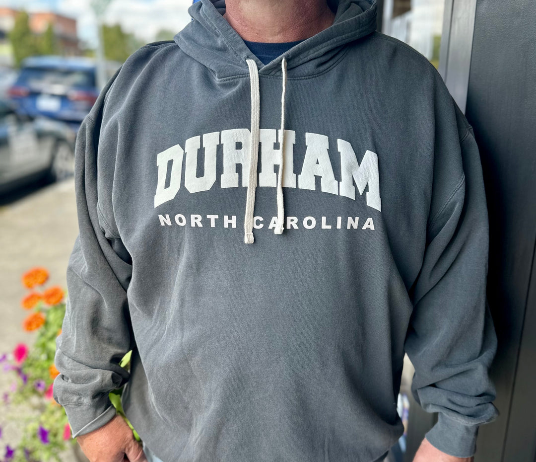 Durham NC Puff Hoodie #89 (Pepper)