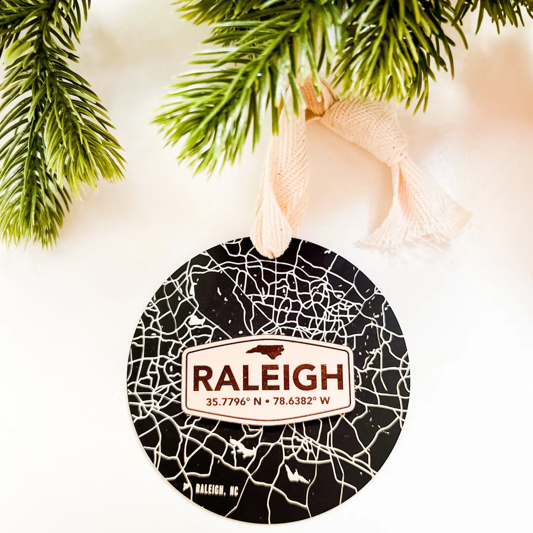 Raleigh Leather Ornament