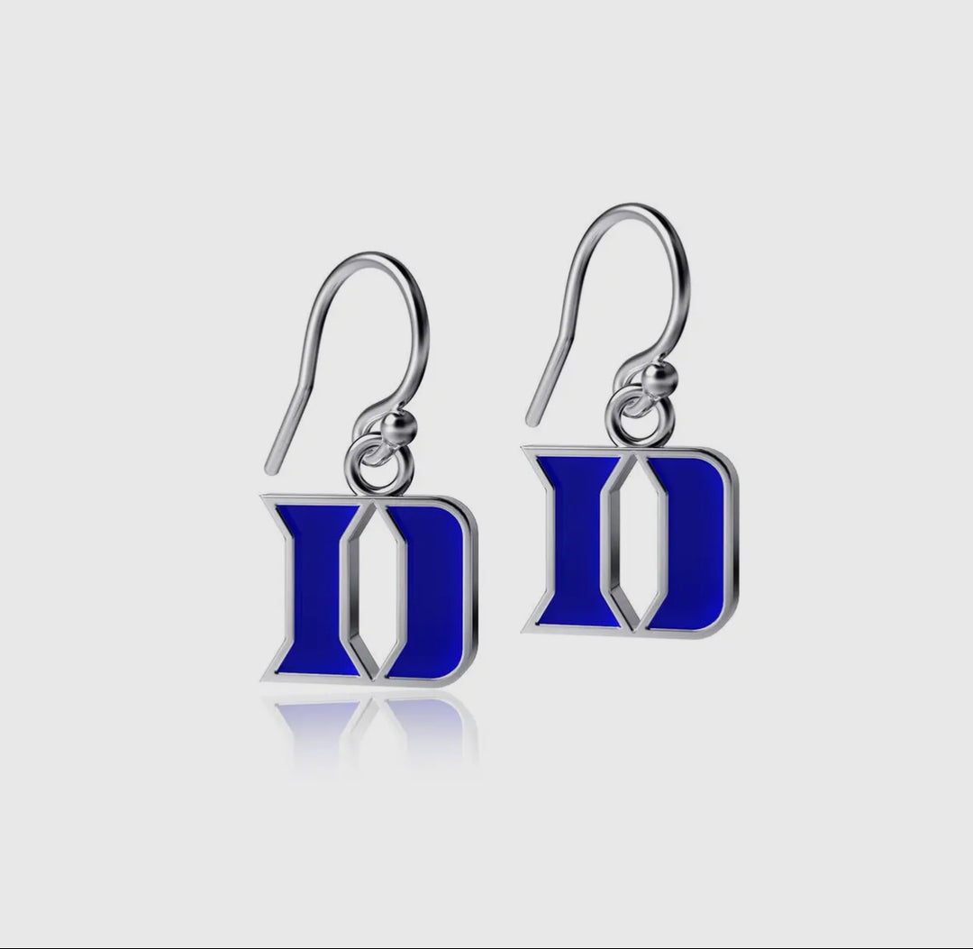 Duke Silver Enamel Dangle Earrings