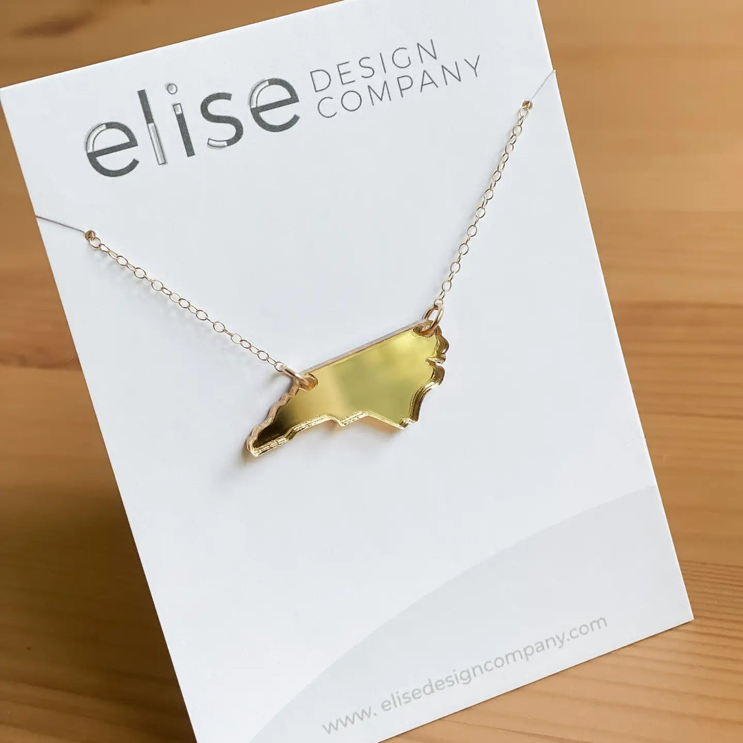 North Carolina Necklace (Mirrored Gold)