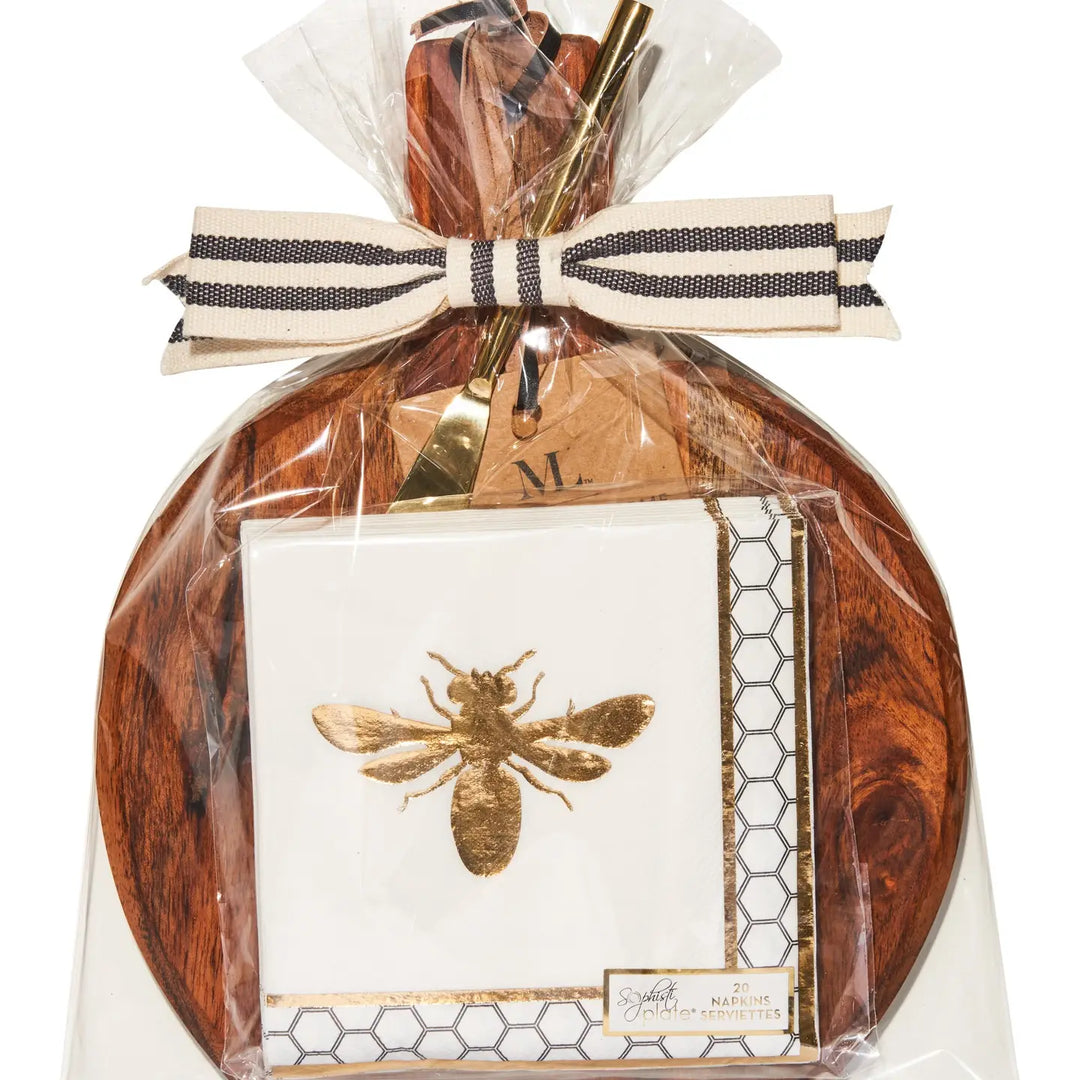 Bee Acacia Board Set