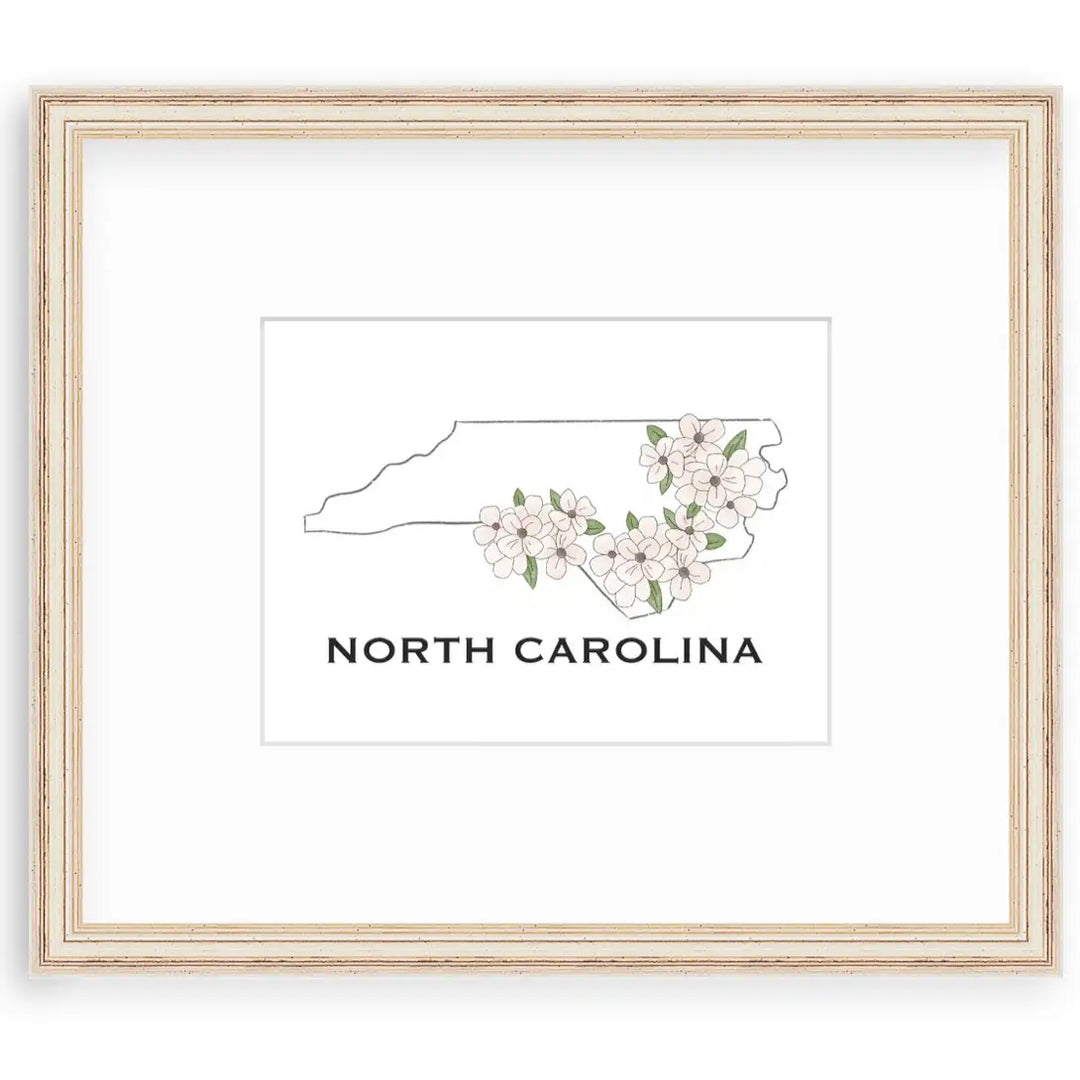 NC State Flowers Print