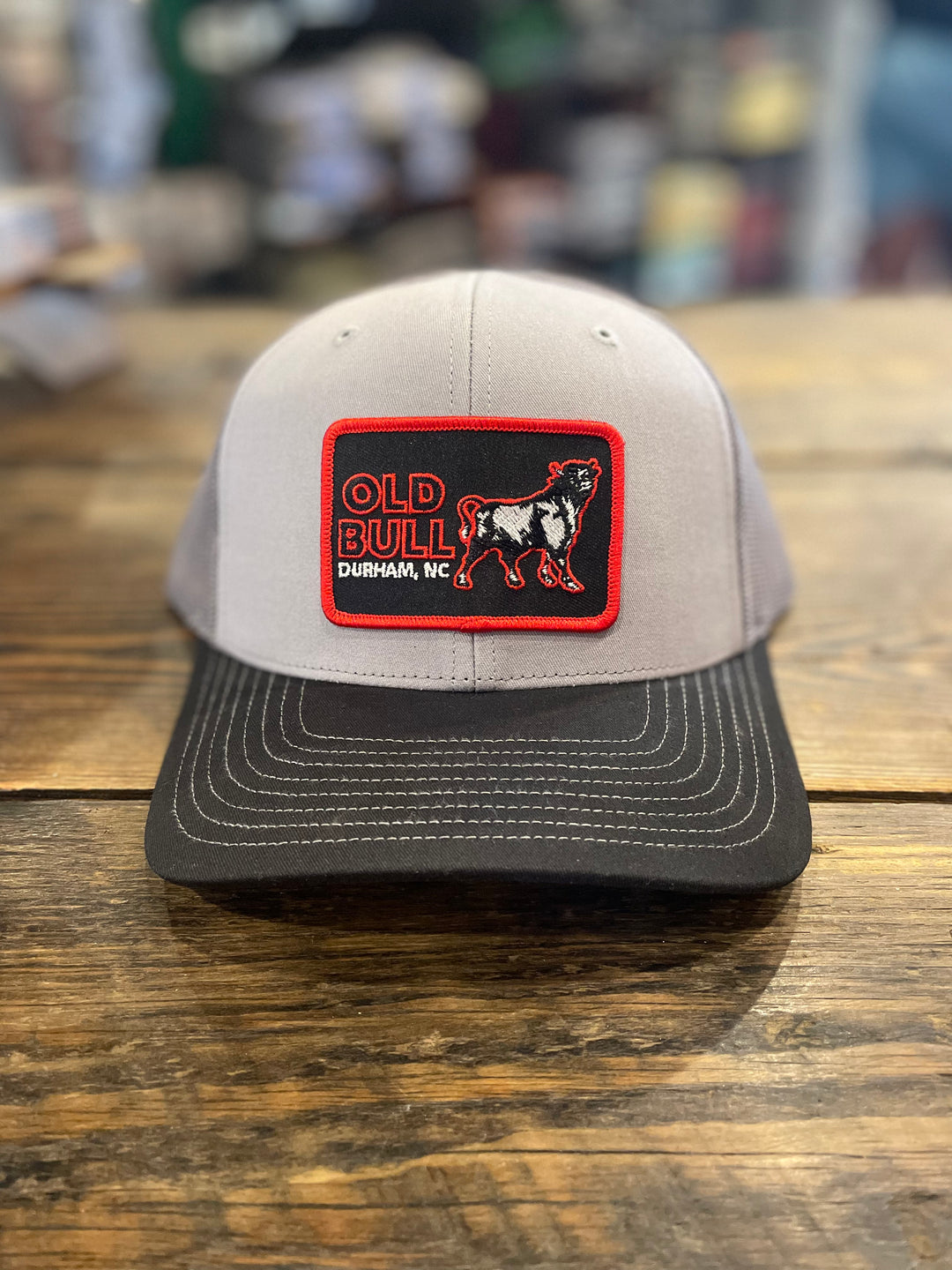 Old Bull Durham Patch Snapback (Gray / Black)
