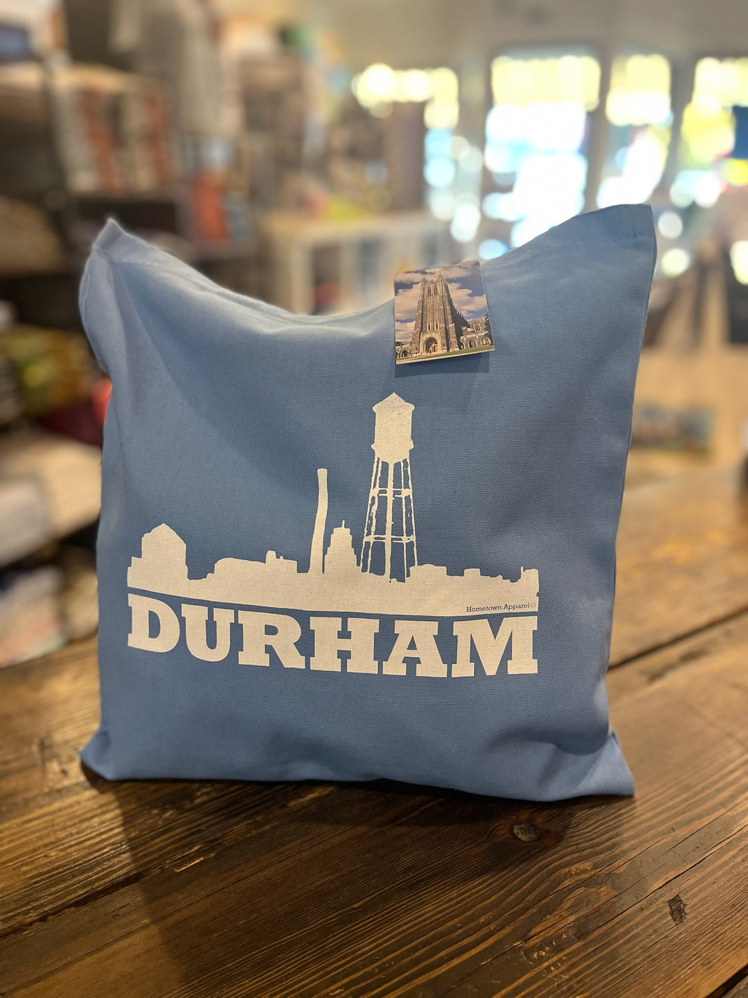 Durham Skyline Tote Bag #23 (Lt. Blue)