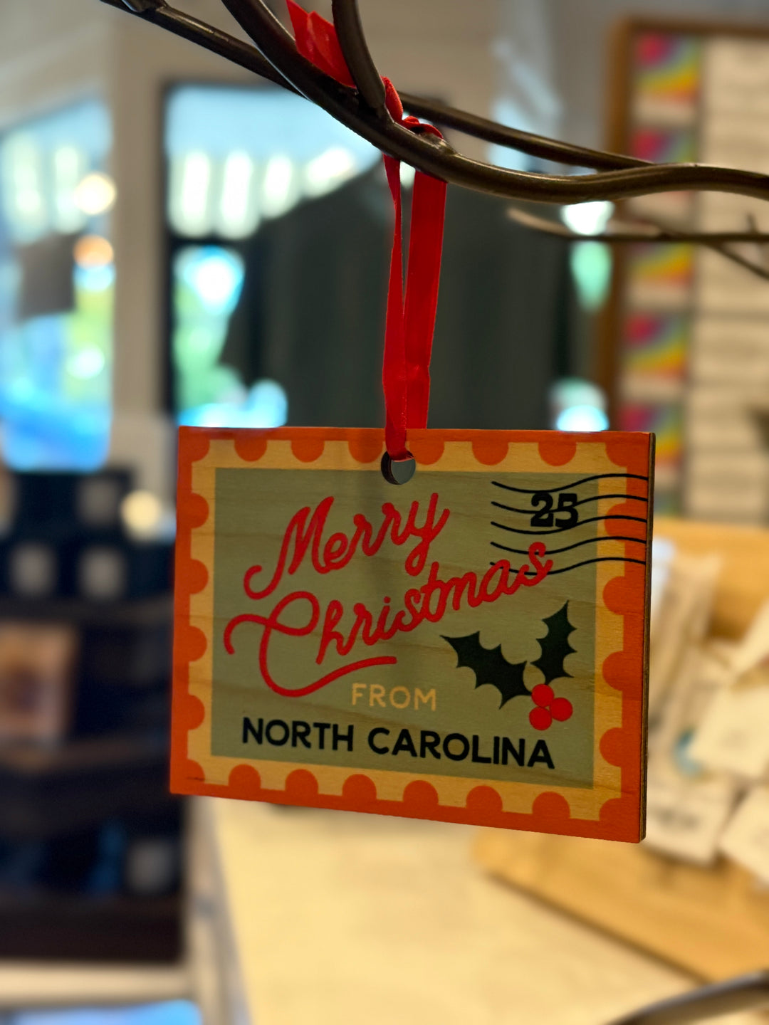 North Carolina Ornament Wooden