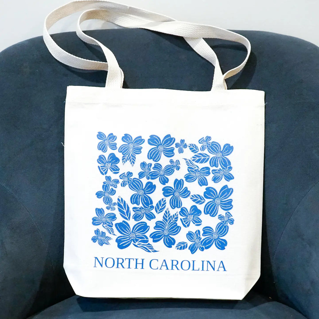 NC Dogwood Tote Bag