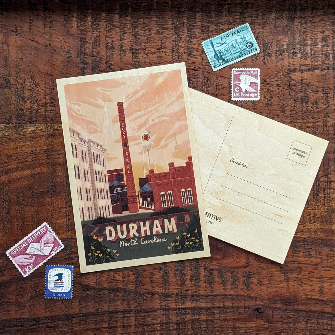 Durham Wooden Postcard
