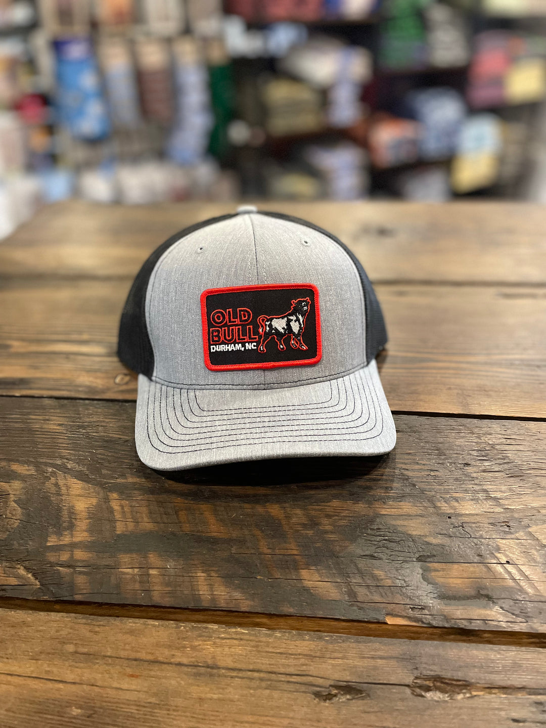 Old Bull Durham Patch Snapback (Heather Gray / Black)