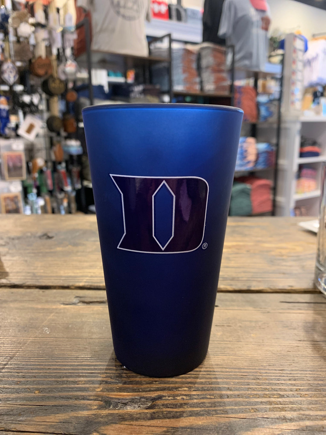 Frosted Blue Duke Pint Glass