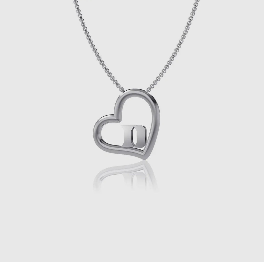 Duke Silver Heart Necklace