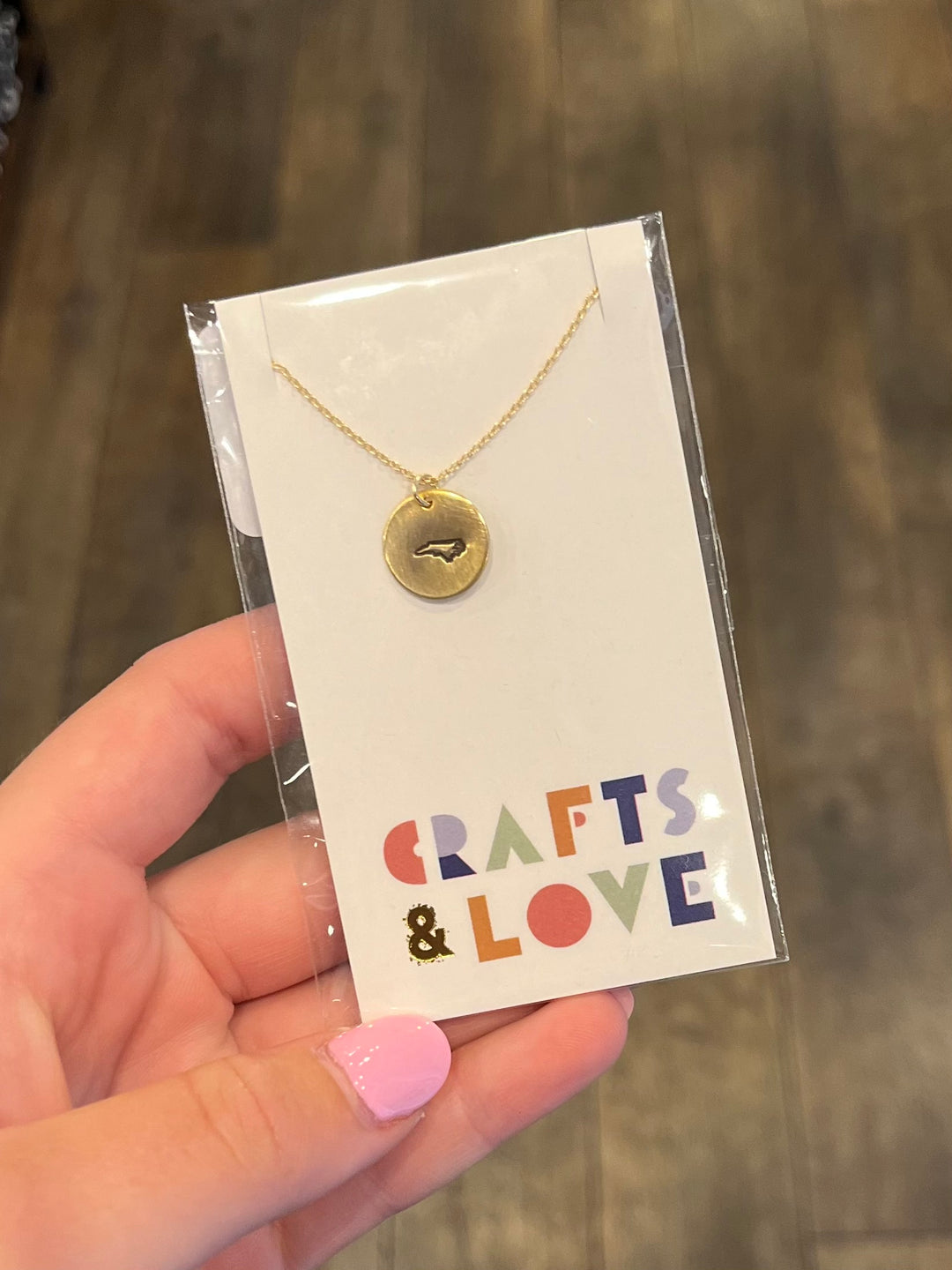 North Carolina- State Necklace (Gold)