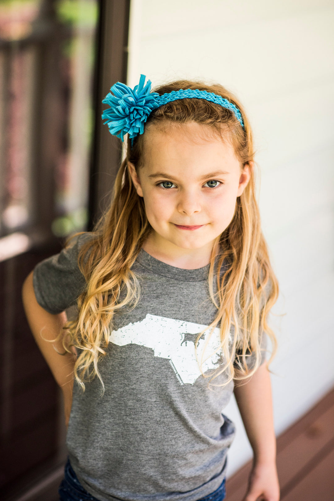 State with Bull Youth T-Shirt #28 (Gray)