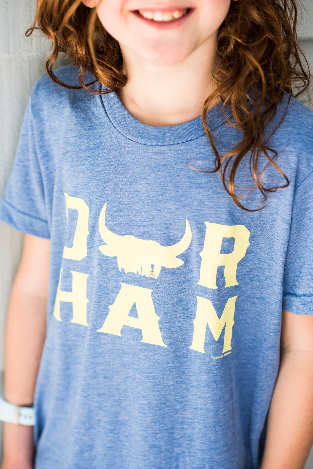 DUR-HAM Youth T-Shirt #12 (Blue Triblend)