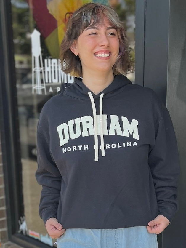 Durham NC Puff Hoodie #89 (Black)