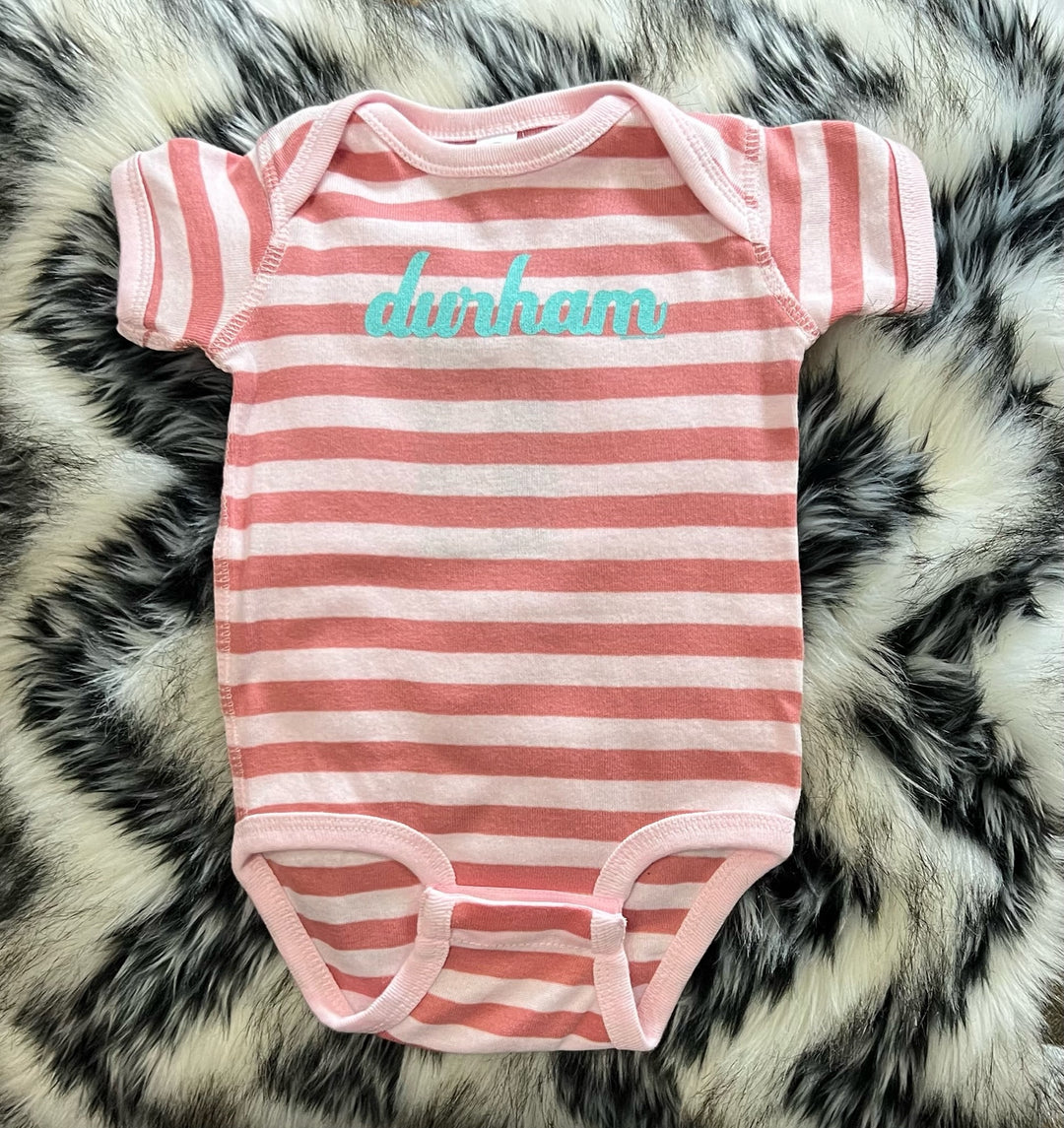 Durham Script Onesie