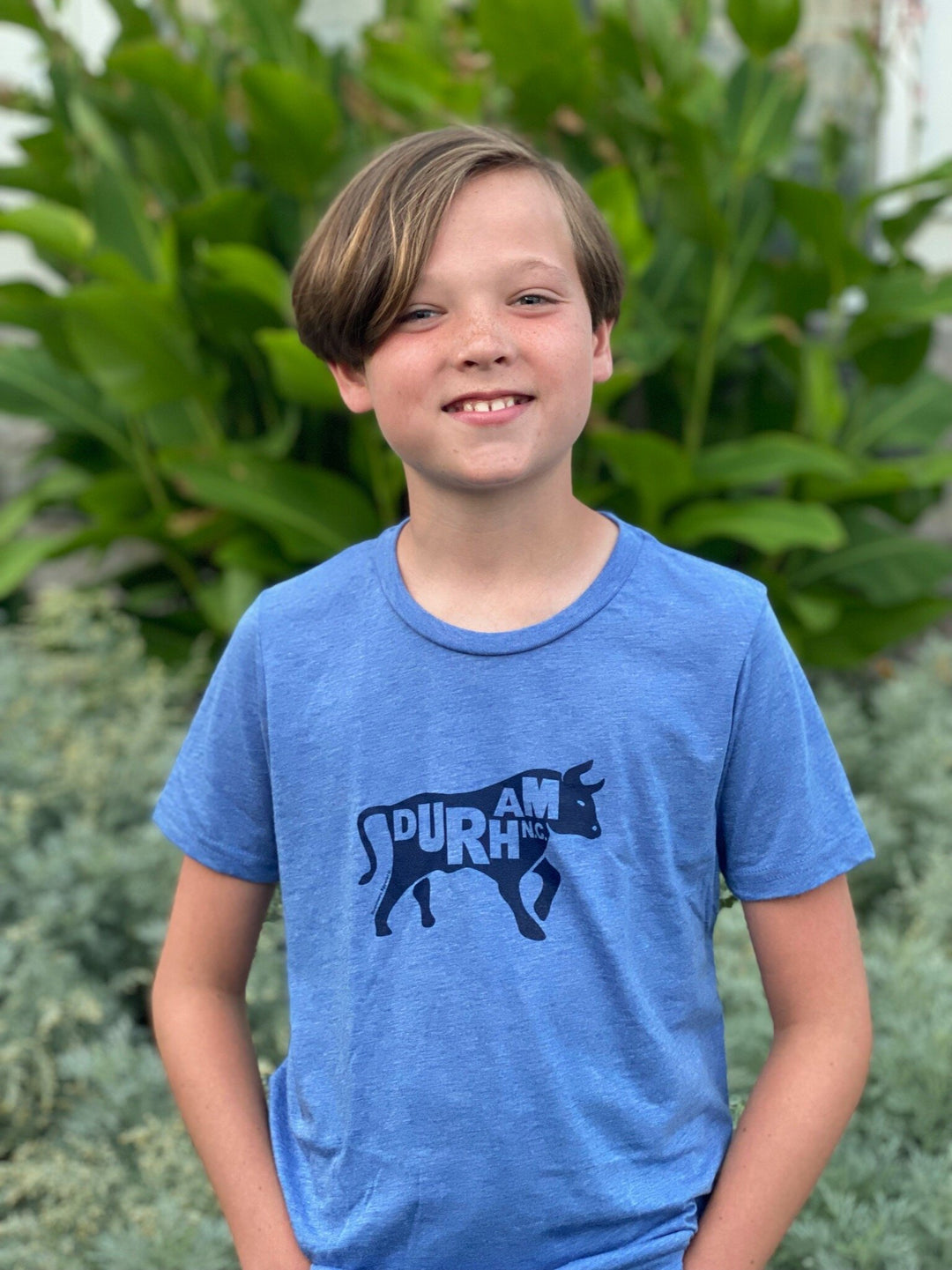 Bull with Durham, NC. Youth T-Shirt #5