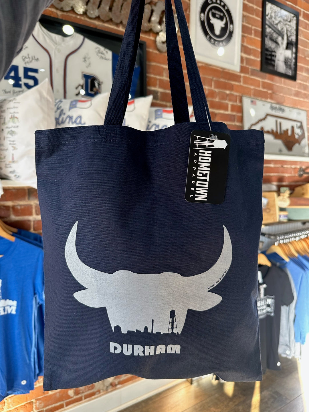 Bullhead Skyline Tote Bag #4 (Navy)