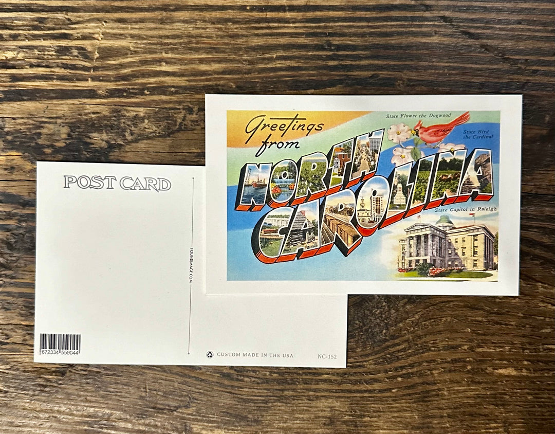 Greetings from NC Cardinal Postcard