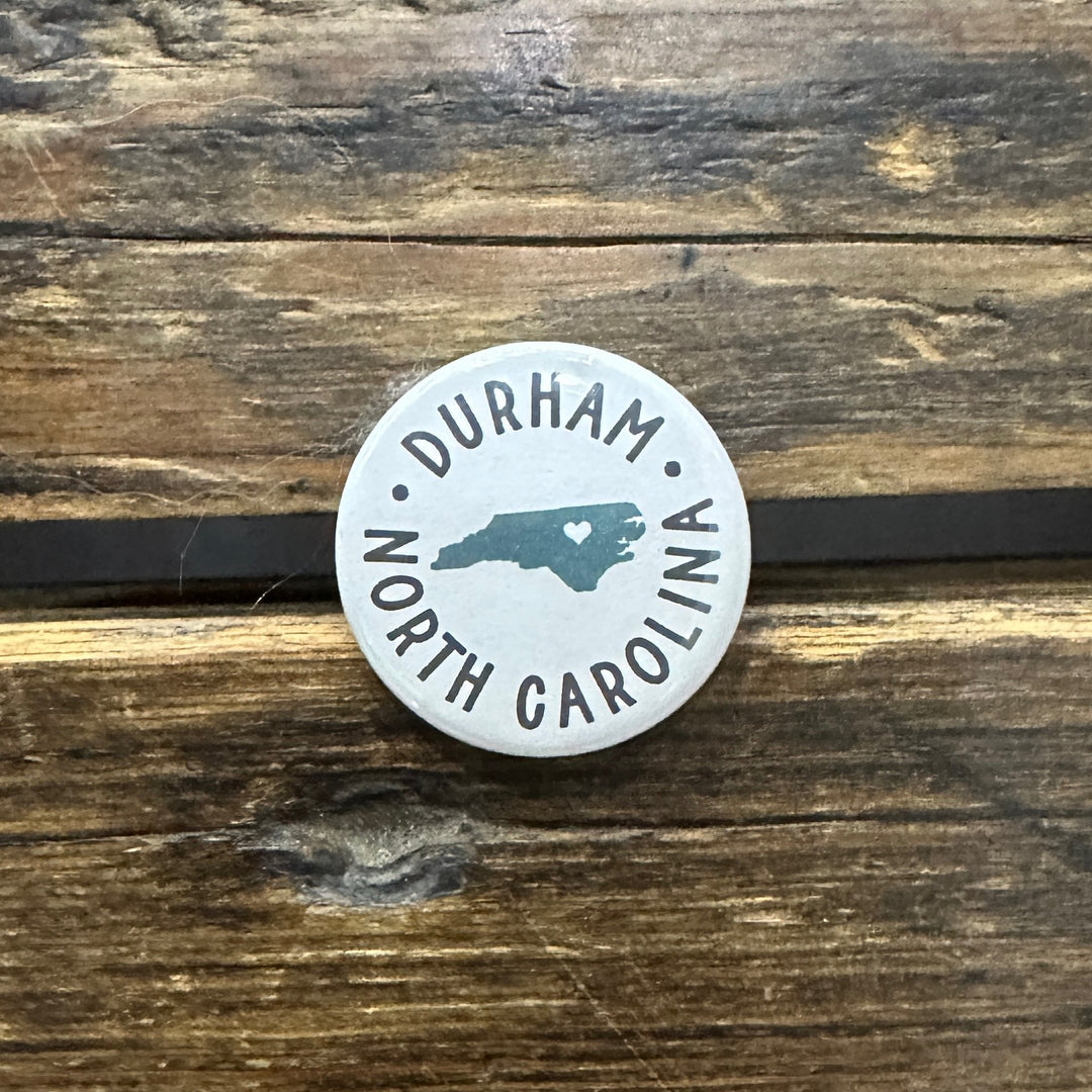 Durham NC Button- Blue