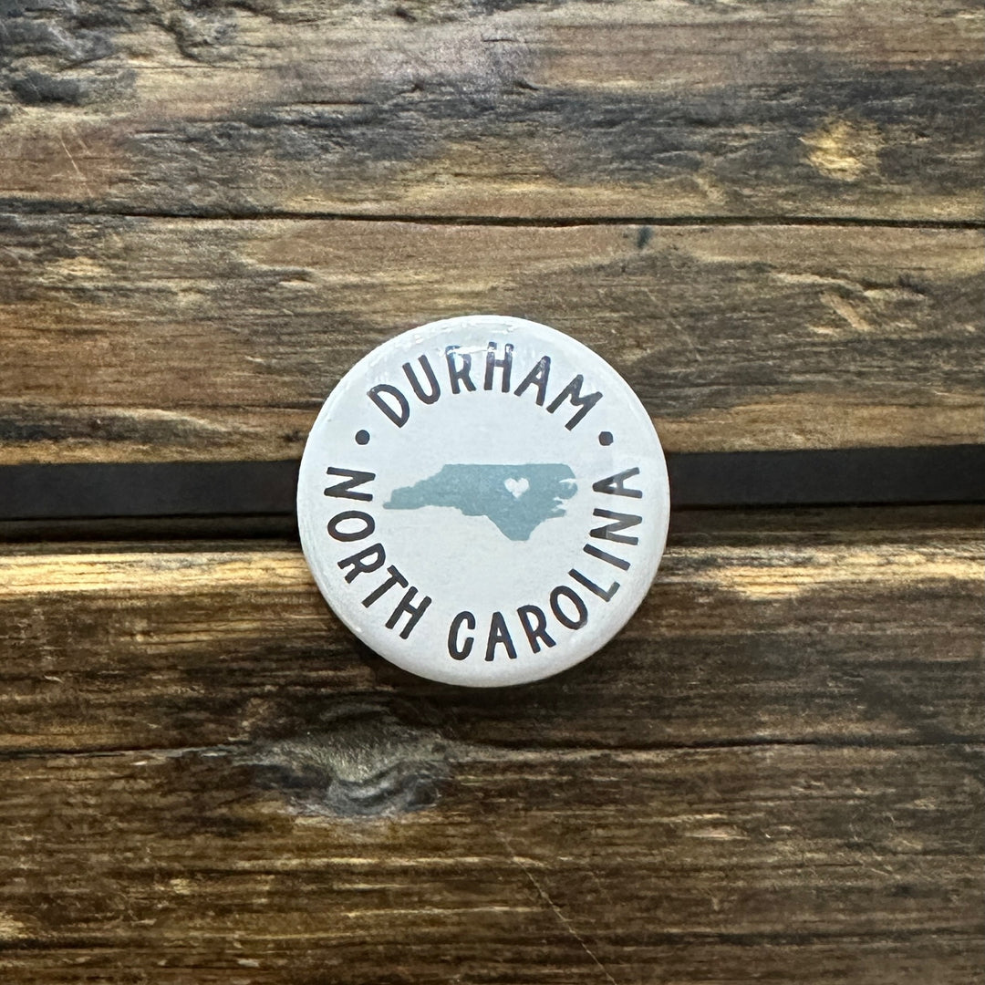 Durham NC Button- Lt. Blue