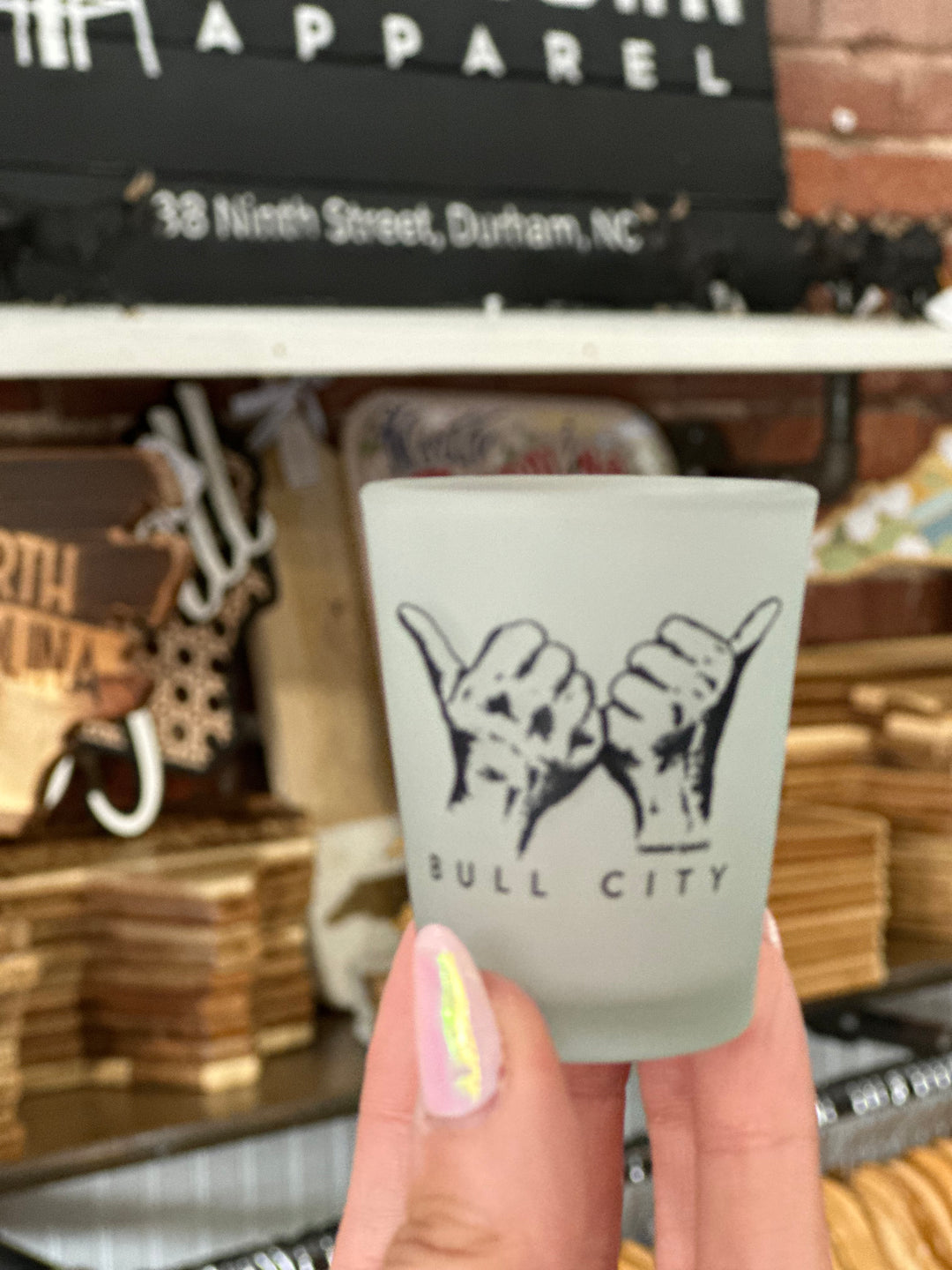Durham Hands Shot Glass #32