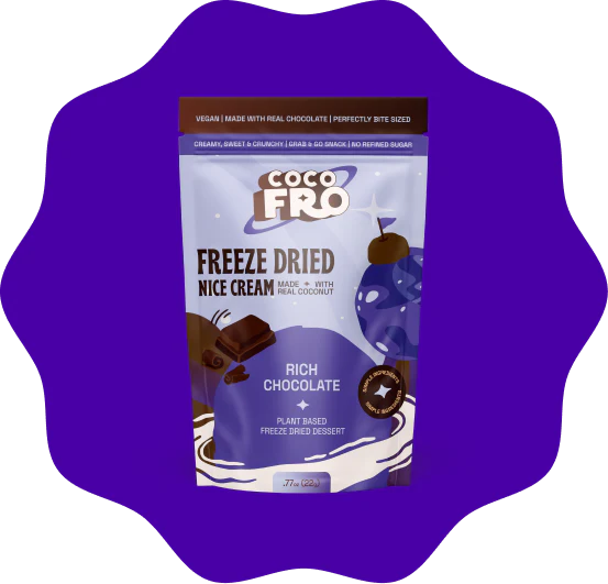Rich Chocolate Vegan Freeze-Dried Ice Cream