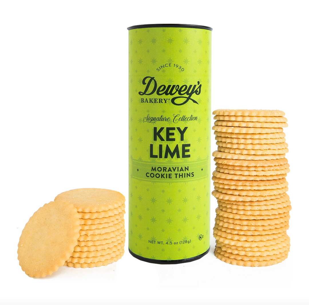 Key Lime Moravian Cookies