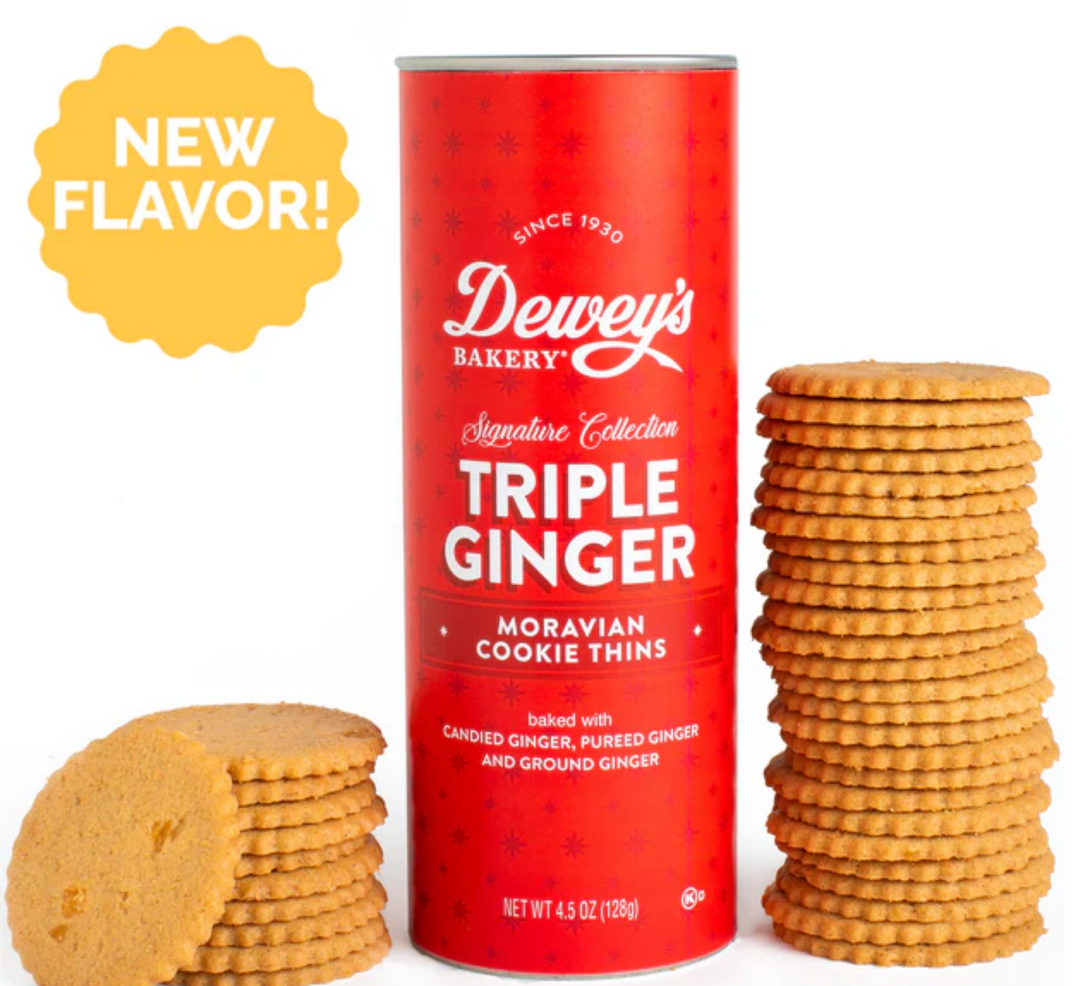 Triple Ginger Moravian Cookies