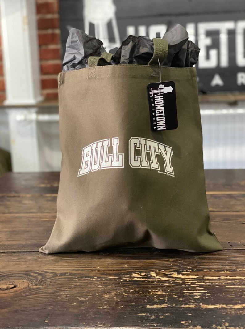Bull City Tote Bag #2 (Military Green)