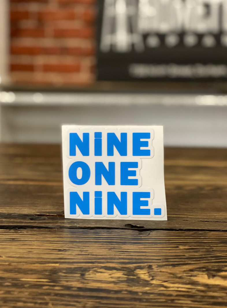 NINE ONE NINE Decal #25