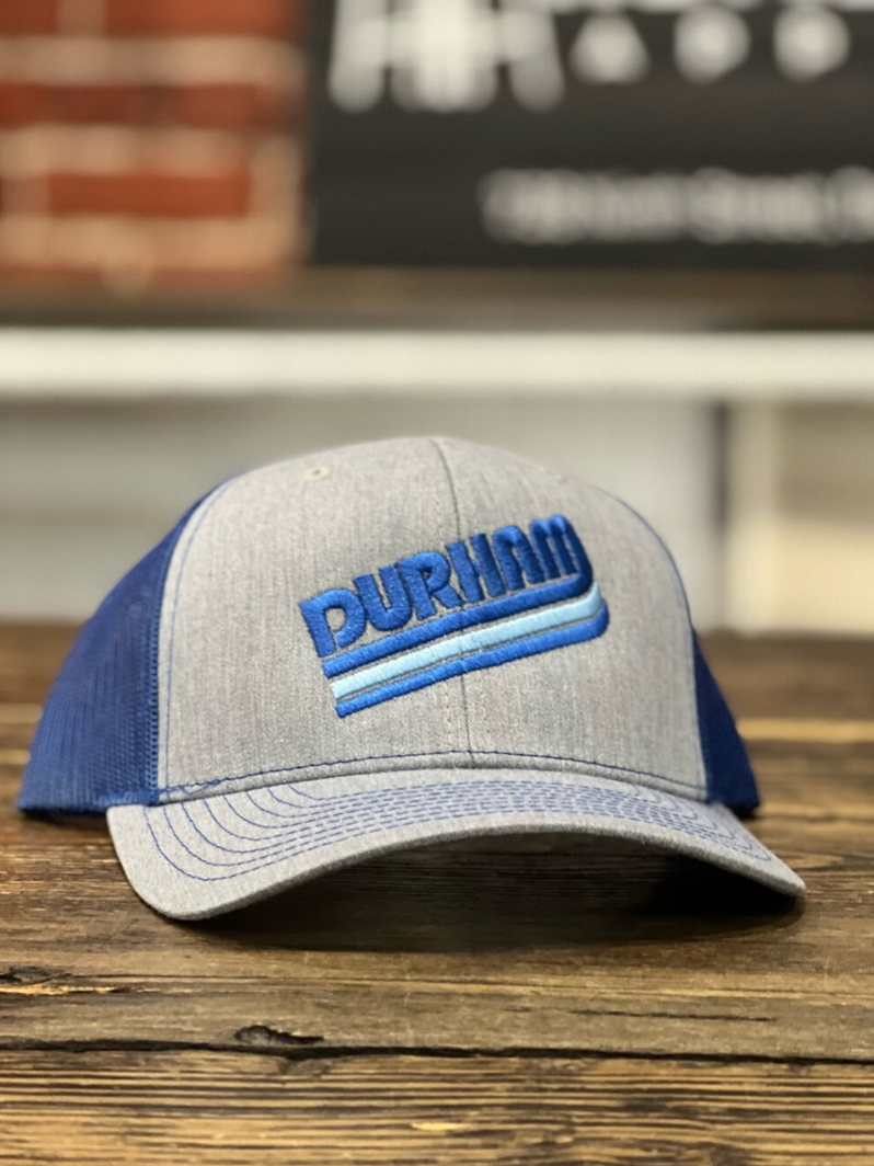 Durham Stripe Snapback #16 (Heather Gray / Royal)