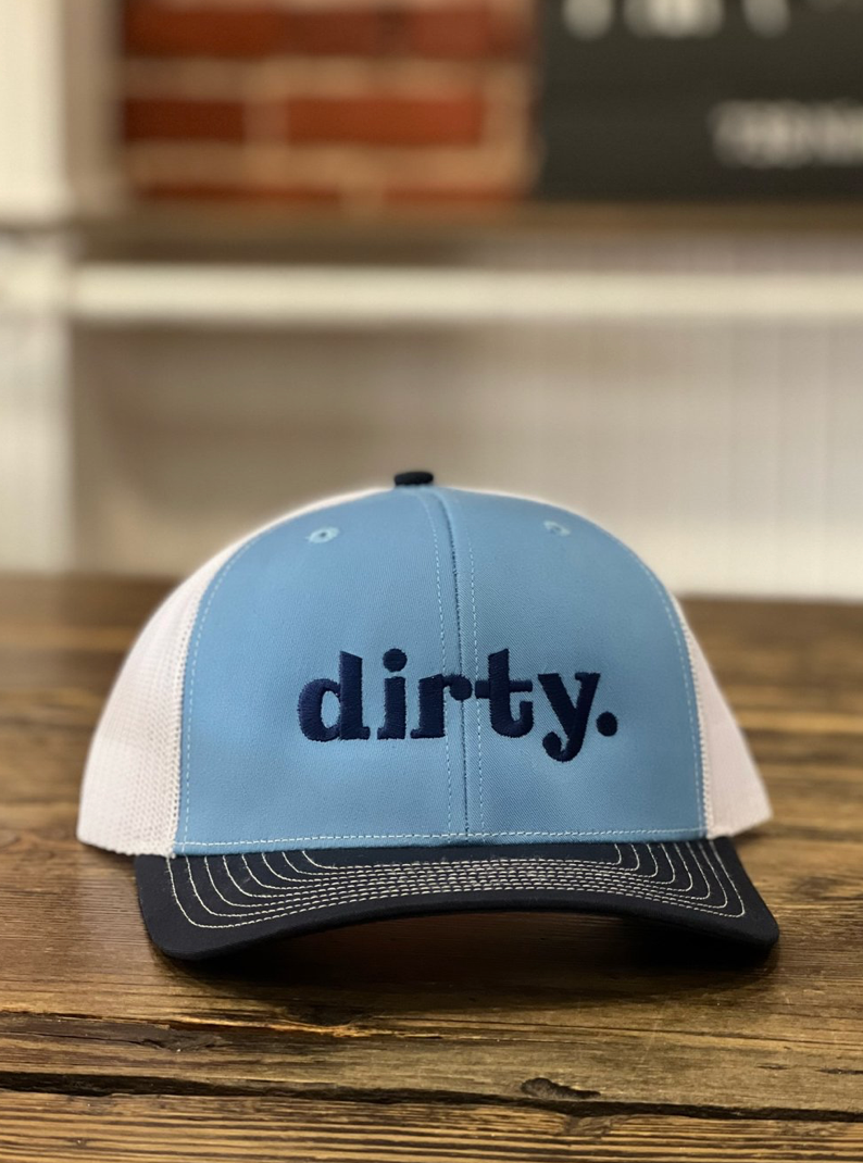 dirty. Snapback #59 (Columbia Blue / Navy)