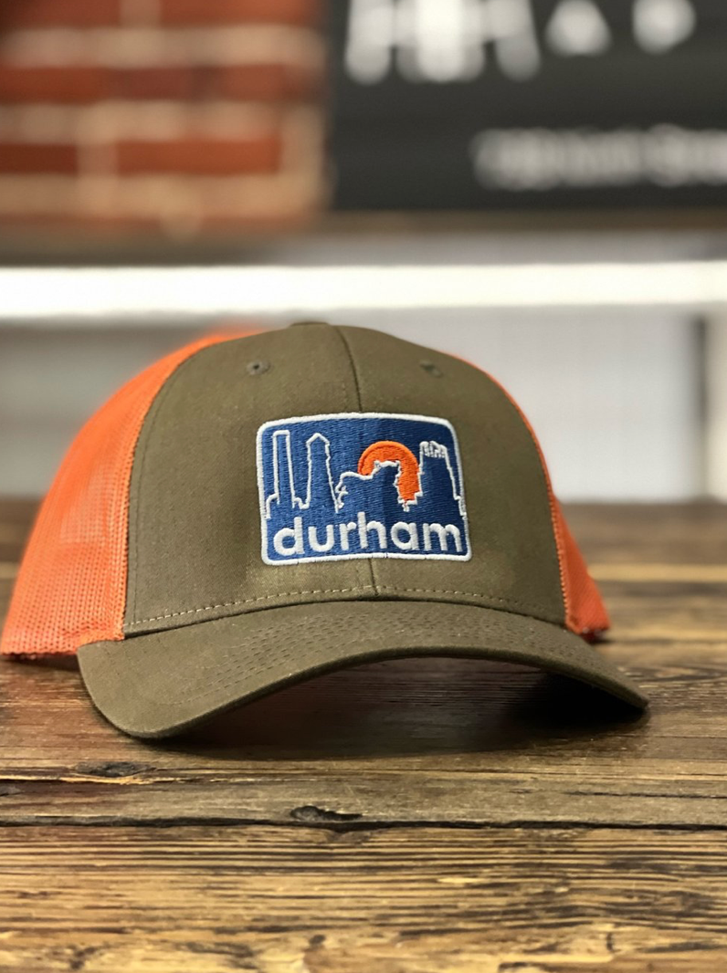 Durham Sunset Snapback #21 (Dark Loden / Jaffa Orange)