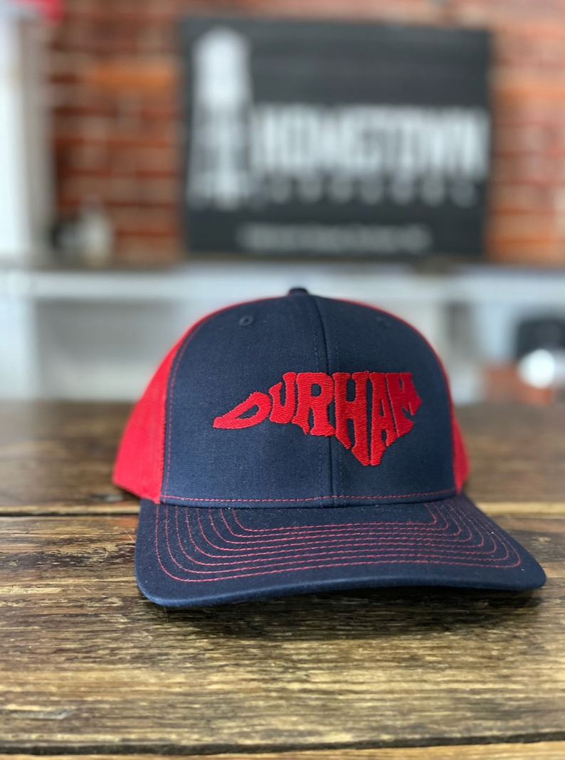 State with Durham Snapback #24 (Navy / Red)