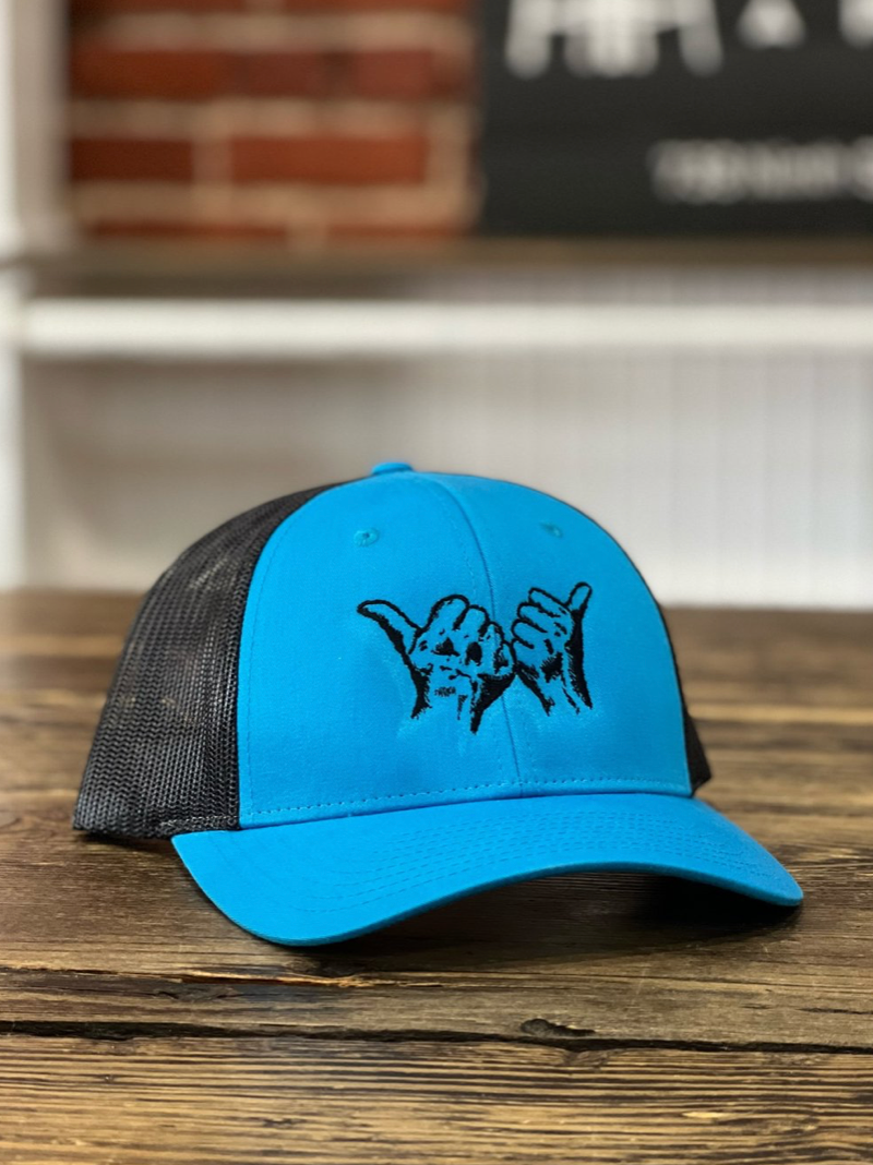 Durham Hands Snapback #32 (Cyan / Black)