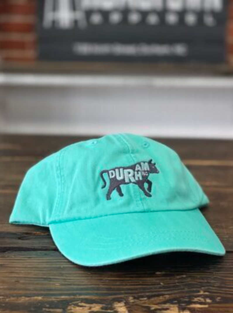Bull with Durham, NC. Hat #5 (Seafoam)