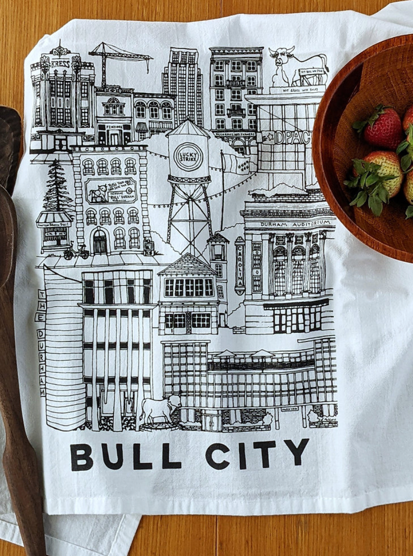Bull City Tea Towel