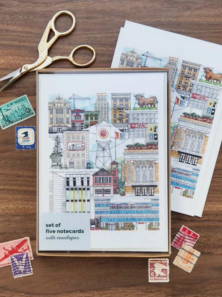 Downtown Durham Notecard Set