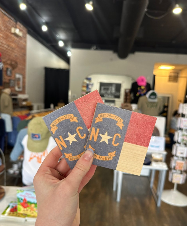 North Carolina Flag Coaster
