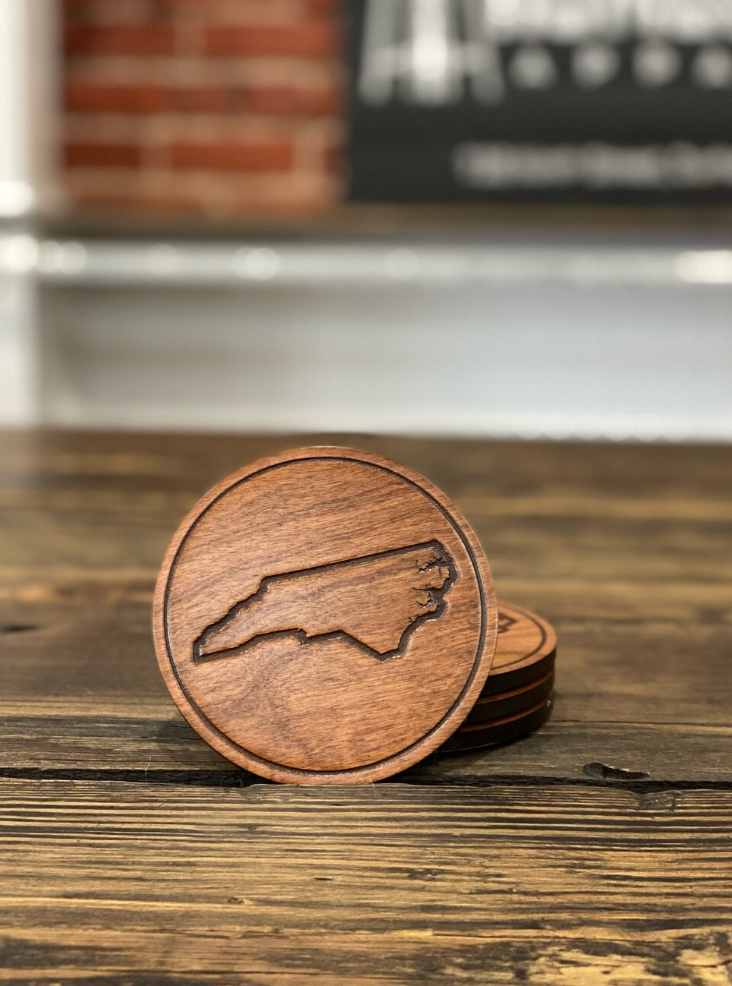 North Carolina Outline Coasters (Set of 4)