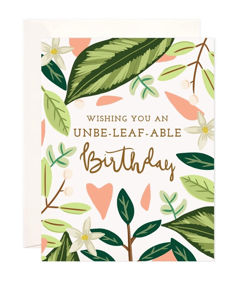 Wishing you an Unbeleafable Card