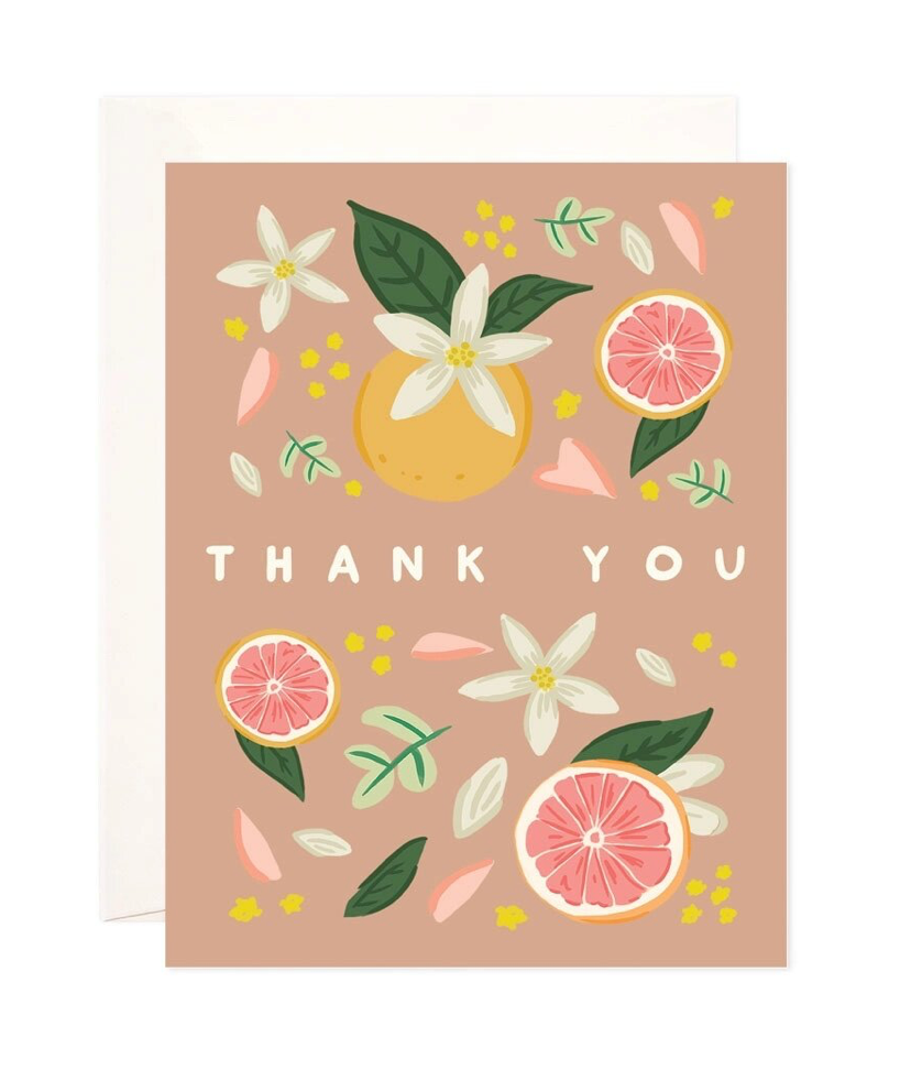 Citrus Thank You Card