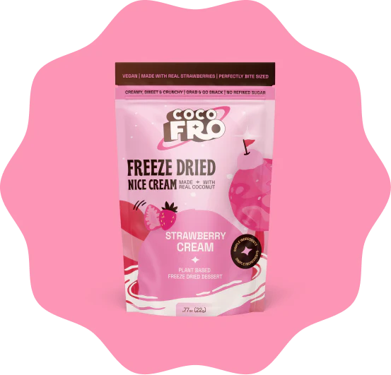 Strawberry Cream Freeze-Dried Vegan Ice Cream